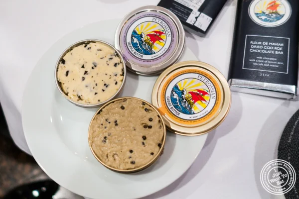 Caviar butter and truffle butter at Petrossian in NYC, New York
