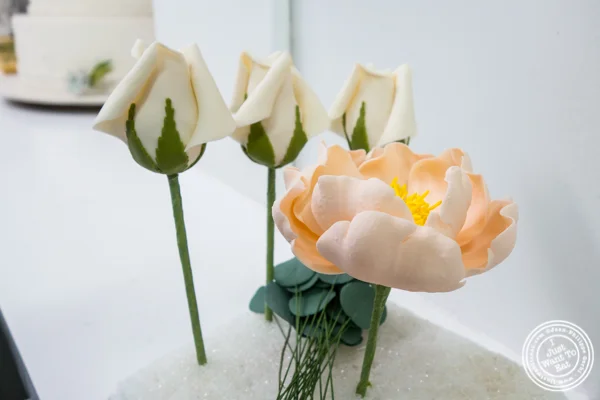 Flower decoration for cake at Ron Ben-Israel Cakes