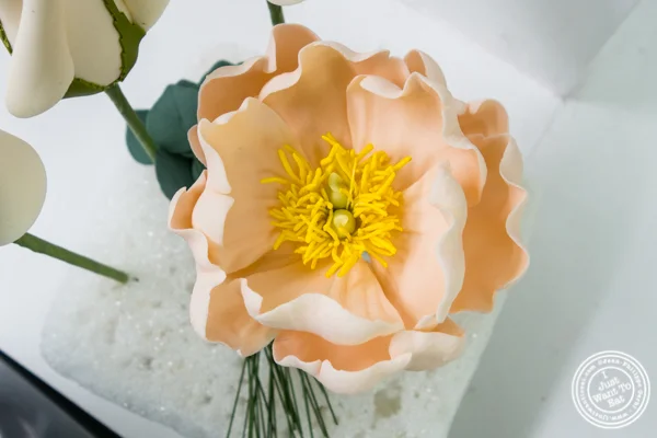 Flower decoration for cake at Ron Ben-Israel Cakes