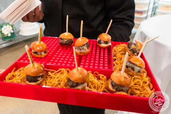 Cheddar sirloin burgers from Marcia Selden Catering