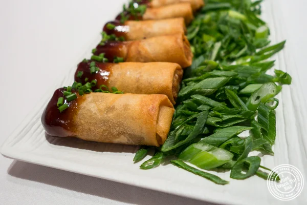 Peking duck Spring rolls from Marcia Selden Catering