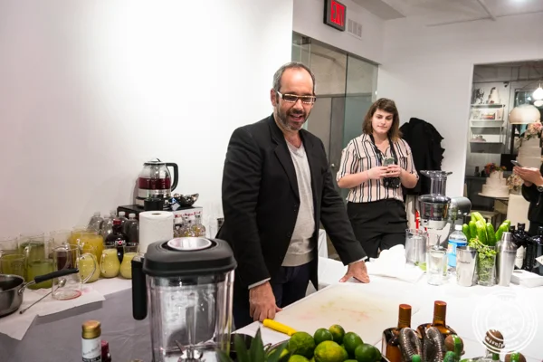 Jeffrey Selden from Marcia Selden Catering presenting cocktails