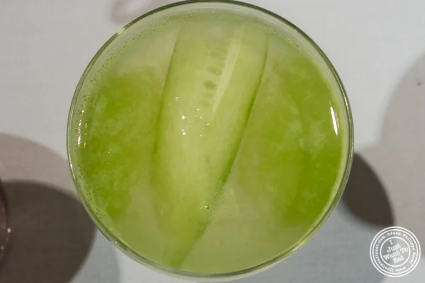 Cucumber chiller martini made by Jeffrey Selden from Marcia Selden Catering