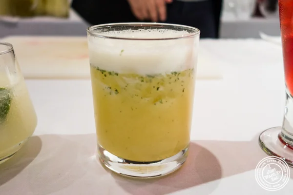 Pineapple minted daiquiri made by Jeffrey Selden from Marcia Selden Catering