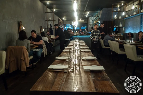 Dining room at Hanjan in NYC, New York
