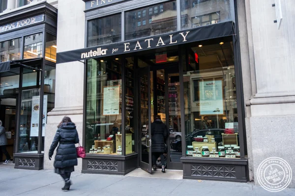 Facade of Eataly Nutella Bar in NYC, NY