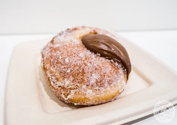 Nutella bombolone at Eataly Nutella Bar in NYC, NY