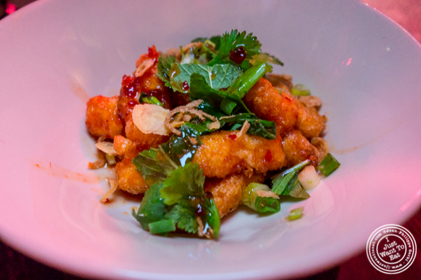 Fried cheese "sweet and sour" at Chaan Teng in Hell's Kitchen, NY