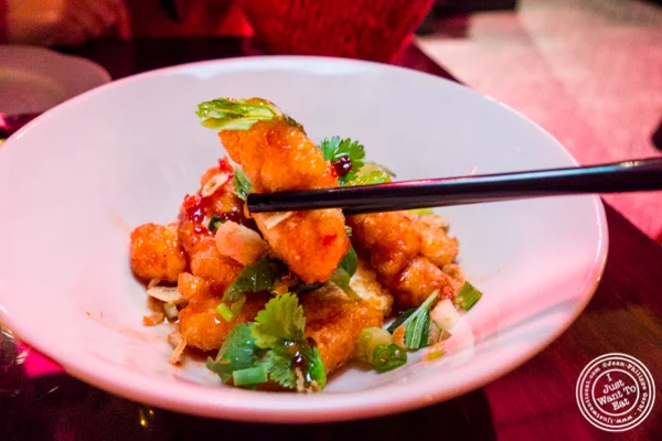 Fried cheese "sweet and sour" at Chaan Teng in Hell's Kitchen, NY