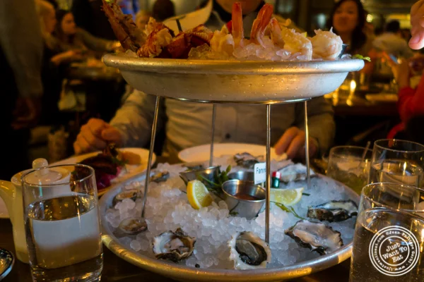 Seafood platter at The Wayfarer in NYC, NY