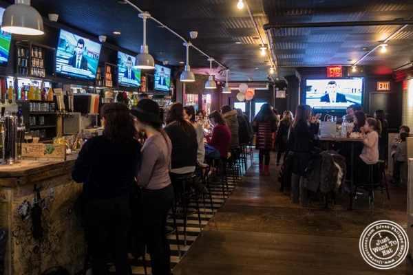 Bar area at Black Tap Burger, Meatpacking District, NYC