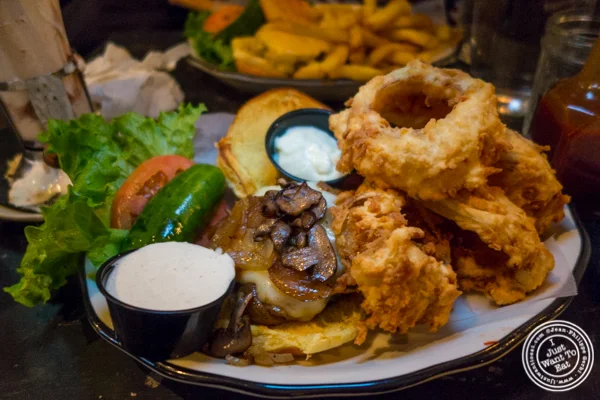 Old Fashioned burger at Black Tap Burger, Meatpacking District, NYC