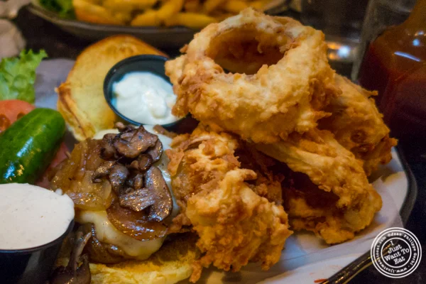 Onion rings at Black Tap Burger, Meatpacking District, NYC