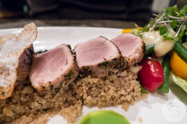 Tuna and quinoa in Salade Nicoise at Gaby, NYC, NY