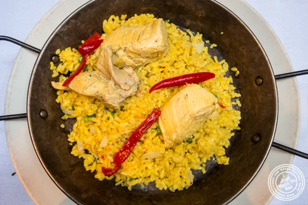 Arroz con pollo at Victor's Café, Cuban restaurant in NYC, NY