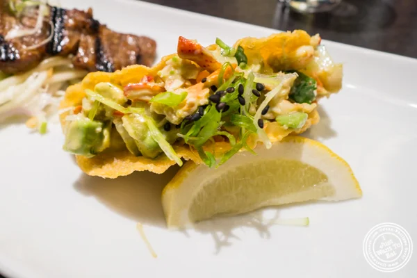 Lobster taco at Haru in Hell's Kitchen, NYC, NY