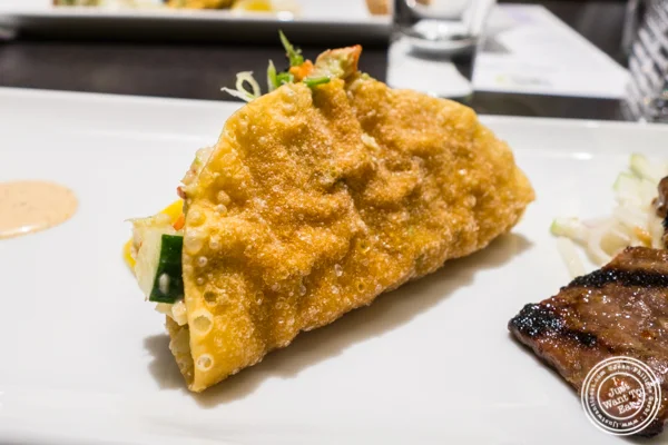 Lobster taco at Haru in Hell's Kitchen, NYC, NY