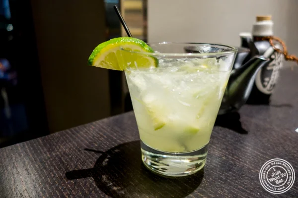 Cucumber gimlet at Haru in Hell's Kitchen, NYC, NY