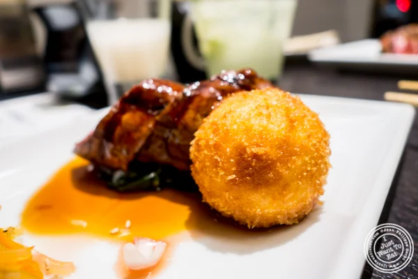 Potato and wasabi fritter at Haru in Hell's Kitchen, NYC, NY
