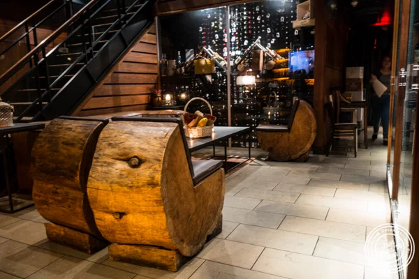 Waiting area at Butter in NYC, NY
