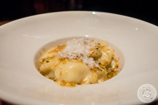 Gnocchi mac and cheese at Butter in NYC, NY