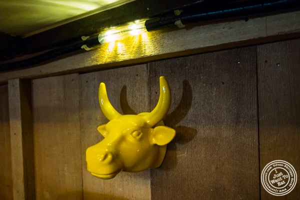 Hook under the counter at Salvation Burger in NYC, NY