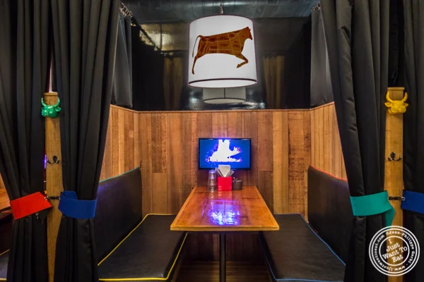 Booth at Salvation Burger in NYC, NY