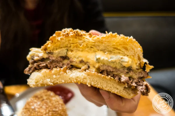 Classic burger at Salvation Burger in NYC, NY