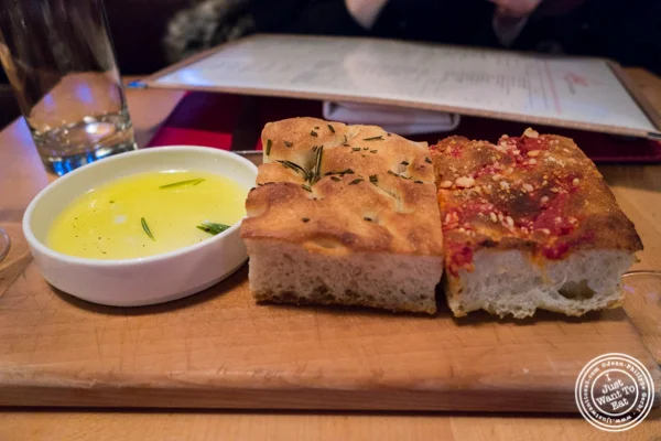 Focaccia at Lugo Cucina in NYC, NY