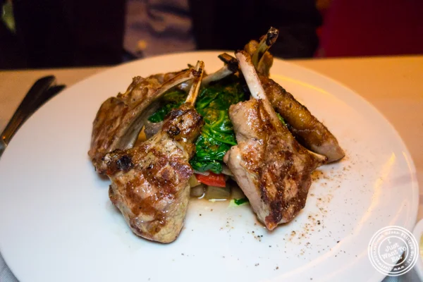Lamb chops at Robert in The Museum of Art and Design, NYC, NY