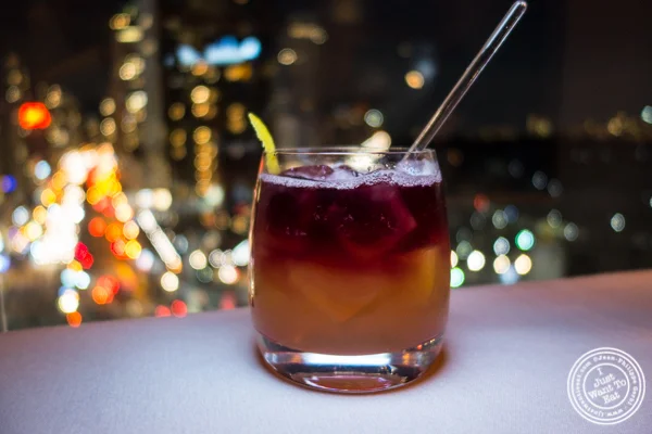 New York Sour cocktail at Robert in The Museum of Art and Design, NYC, NY