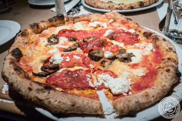 Borbone pizza at Ribalta in NYC, NY