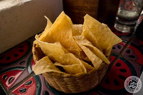Tortilla chips at Salvation Taco in NYC, NY