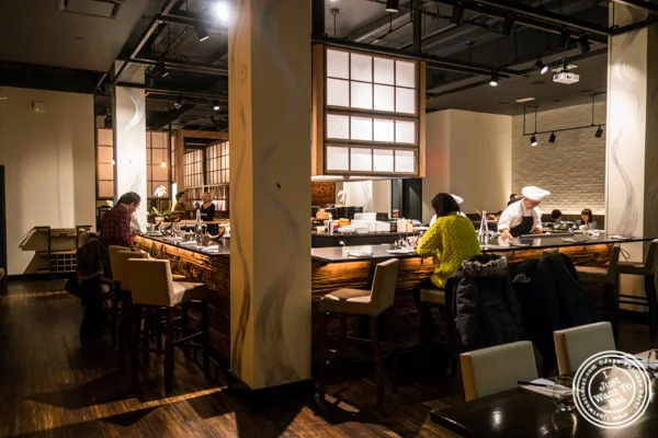 Main dining room at ROKI Le Izakaya in NYC, NY