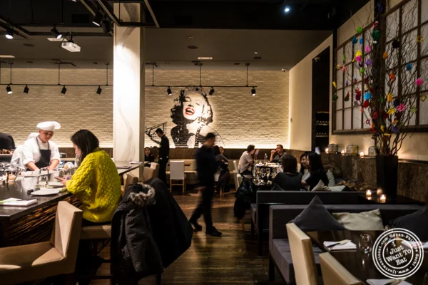 Main dining room at ROKI Le Izakaya in NYC, NY