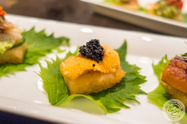 Uni Canape at ROKI Le Izakaya in NYC, NY