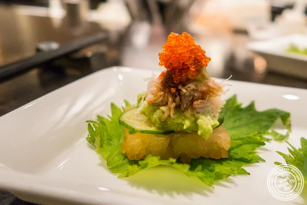 Kani canape at ROKI Le Izakaya in NYC, NY