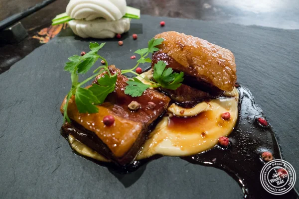 Pork belly and mayo at ROKI Le Izakaya in NYC, NY