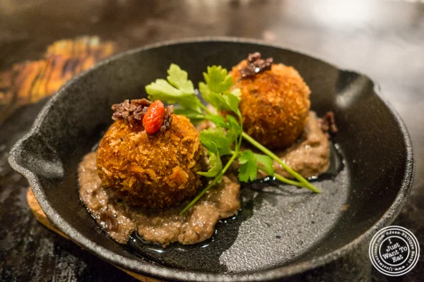 Truffle croquette at ROKI Le Izakaya in NYC, NY