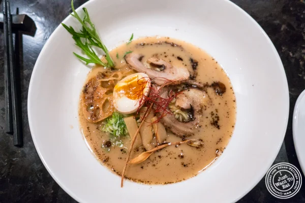 Chashu tonkotsu premium ramen at ROKI Le Izakaya in NYC, NY