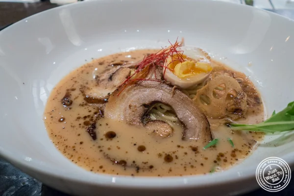 Chashu tonkotsu premium ramen at ROKI Le Izakaya in NYC, NY