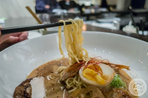 Chashu tonkotsu premium ramen at ROKI Le Izakaya in NYC, NY