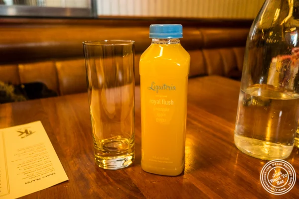 Liquiteria Royal Flush Cold pressed juice at Kingside in NYC, NY