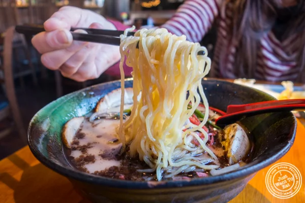 Tonkotsu ramen at Shokudo Sushi and Ramen in Hell's Kitchen