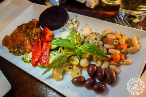 Mezzo platter at Bella Luna on the Upper West Side, NYC, NY