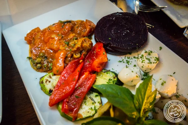 Mezzo platter at Bella Luna on the Upper West Side, NYC, NY