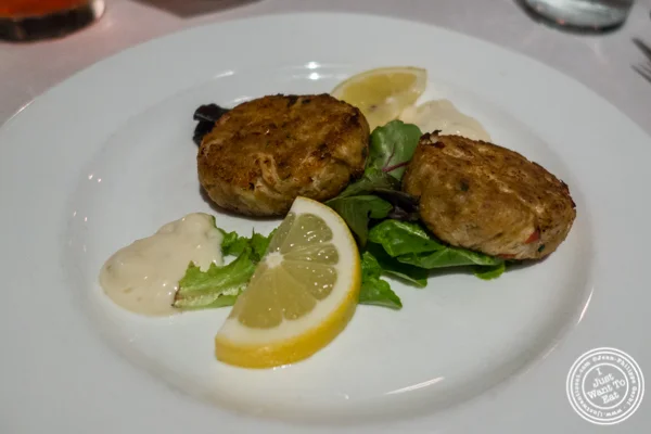 Crab cakes at Westside Steakhouse in NYC, NY