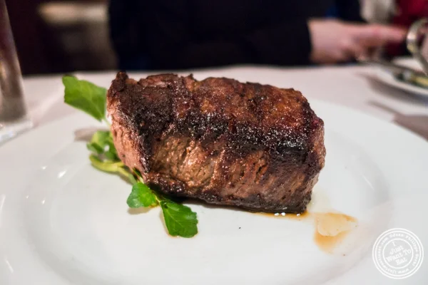 Filet mignon at Westside Steakhouse in NYC, NY