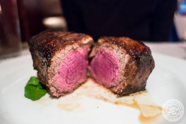 Filet mignon at Westside Steakhouse in NYC, NY