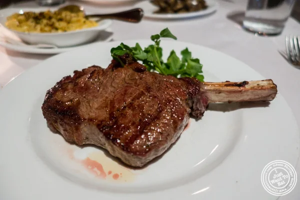 Bone-in ribeye at Westside Steakhouse in NYC, NY